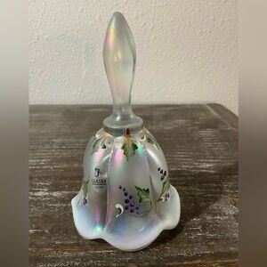 Fenton French Opalescent Handpainted Bell